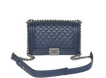 Hot Style Chanel A67086 Royalblue Le Boy Flap Shoulder Bag Silver Hot Style Chanel A67086 Royalblue Le Boy Flap Shoulder Bag Silver