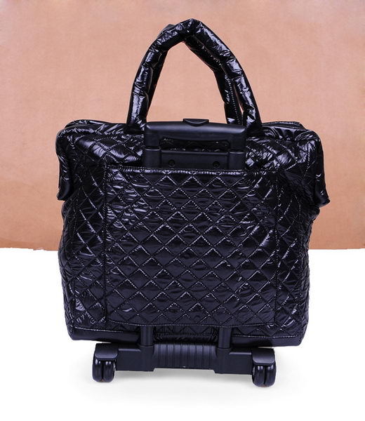 Chanel CoCo Cocoon Quilted Nylon Trolley A47205 Black Chanel CoCo Cocoon Quilted Nylon Trolley A47205 Black