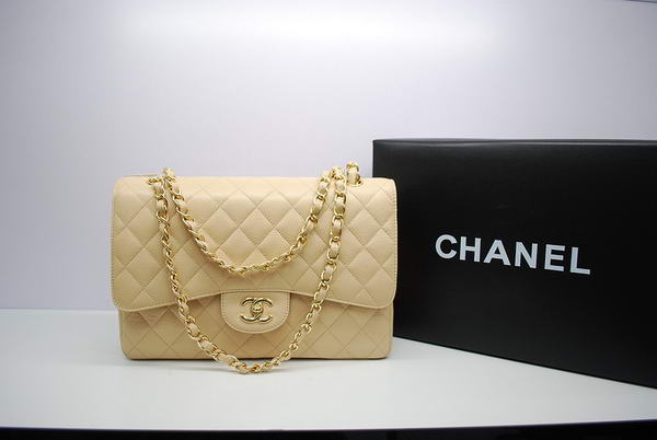 Chanel Jumbo Double Flaps Bag Apricot Original Caviar Leather A36097 Gold Chanel Jumbo Double Flaps Bag Apricot Original Caviar Leather A36097 Gold