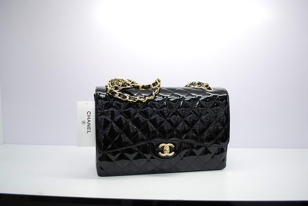Chanel Jumbo Double Flaps Bag Black Original Patent Leather A36097 Gold Chanel Jumbo Double Flaps Bag Black Original Patent Leather A36097 Gold