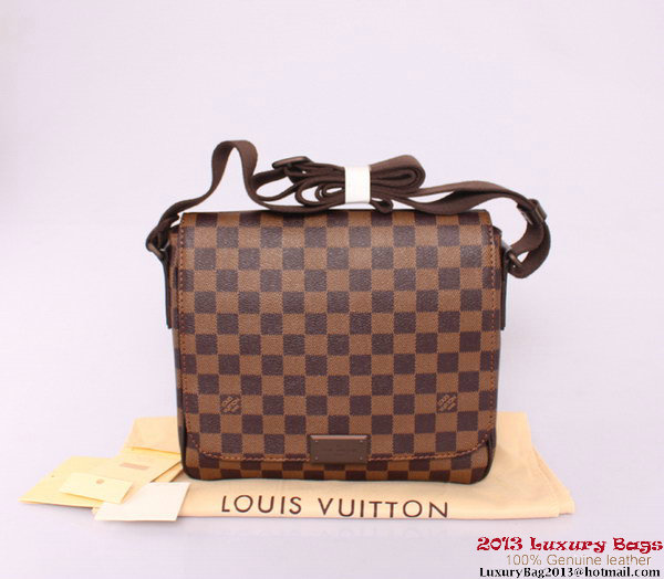 Louis Vuitton Damier Ebene Canvas District PM Messenger Bags N41213 Louis Vuitton Damier Ebene Canvas District PM Messenger Bags N41213