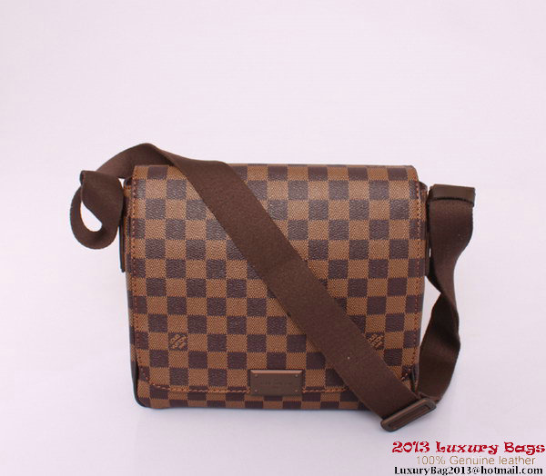 Louis Vuitton Damier Ebene Canvas District PM Messenger Bags N41213 Louis Vuitton Damier Ebene Canvas District PM Messenger Bags N41213