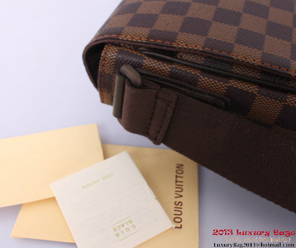 Louis Vuitton Damier Ebene Canvas District PM Messenger Bags N41213 Louis Vuitton Damier Ebene Canvas District PM Messenger Bags N41213