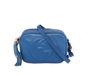 Gucci Soho Calfskin Leather Disco Bag 308364 Blue Gucci Soho Calfskin Leather Disco Bag 308364 Blue