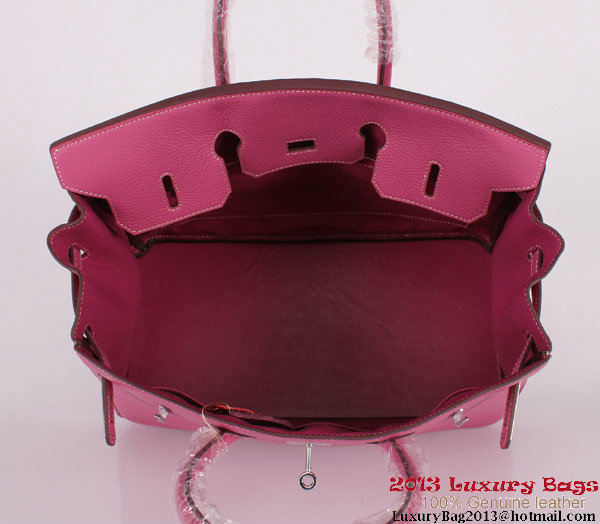 Hermes Birkin 35CM Tote Bag Clemence Leather H-35 Peach