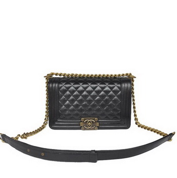 Boy Chanel Flap Shoulder Bag Iridescent Leather A67086 Black Boy Chanel Flap Shoulder Bag Iridescent Leather A67086 Black