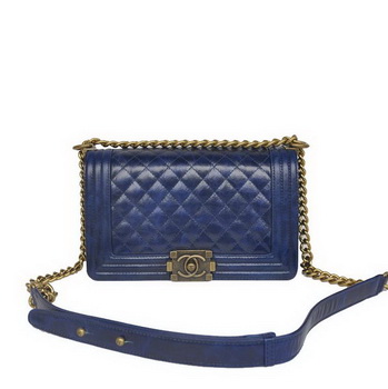 Boy Chanel Flap Shoulder Bag Iridescent Leather A67086 Blue Boy Chanel Flap Shoulder Bag Iridescent Leather A67086 Blue