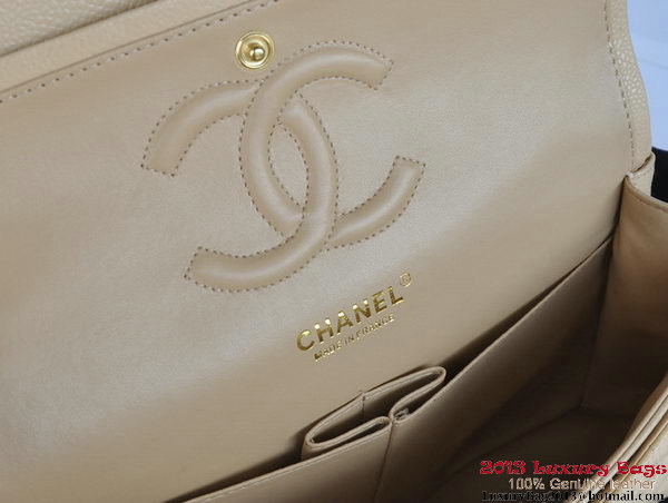 Chanel 2.55 Series Flap Bag Original Caviar Leather A1112 Apricot Chanel 2.55 Series Flap Bag Original Caviar Leather A1112 Apricot