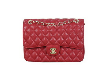 Chanel 2.55 Series Flap Bag Red Original Cannage Patterns Leather A1112 Gold Chanel 2.55 Series Flap Bag Red Original Cannage Patterns Leather A1112 Gold
