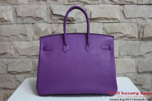 Hermes Birkin 35CM Tote Bag Purple Clemence Leather H6089 Gold Hermes Birkin 35CM Tote Bag Purple Clemence Leather H6089 Gold