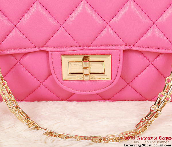 Chanel 1113 Classic Flap Bag Rose Sheepskin Gold Chanel 1113 Classic Flap Bag Rose Sheepskin Gold