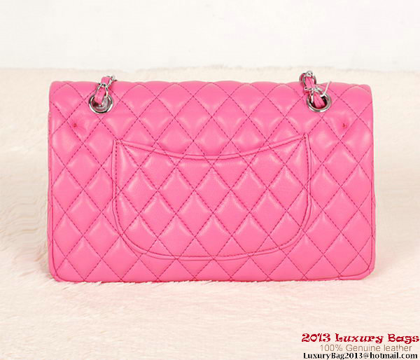 Chanel 2.55 Series Bag Rose Sheepskin Leather 1112 Silver Chanel 2.55 Series Bag Rose Sheepskin Leather 1112 Silver