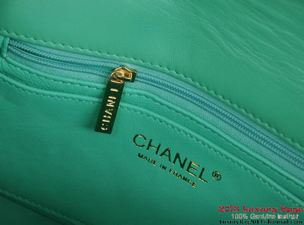 Chanel Classic Flap Bags Green Original Sheepskin Leather A1116 Gold Chanel Classic Flap Bags Green Original Sheepskin Leather A1116 Gold
