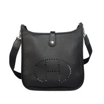 Hermes Evelyn Bag Original Calf Leather H1608 Black Hermes Evelyn Bag Original Calf Leather H1608 Black