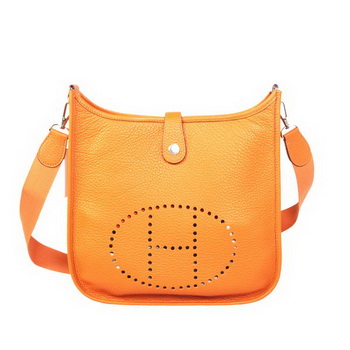 Hermes Evelyn Bag Original Calf Leather H1608 Orange Hermes Evelyn Bag Original Calf Leather H1608 Orange
