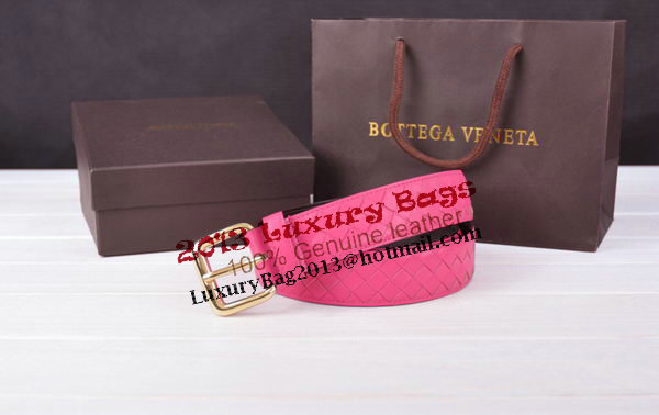 Bottega Veneta Intrecciato Nappa Belt 274483 Rose Bottega Veneta Intrecciato Nappa Belt 274483 Rose