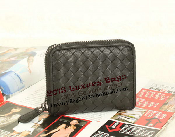 Bottega Veneta Intrecciato Nappa Mini Wallet 5818 Black Bottega Veneta Intrecciato Nappa Mini Wallet 5818 Black