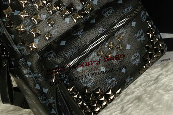 MCM Stark Backpack Jumbo in Calf Leather 8100 Black MCM Stark Backpack Jumbo in Calf Leather 8100 Black