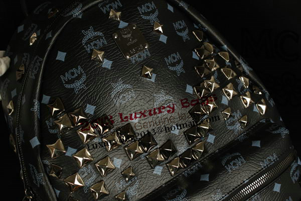 MCM Stark Backpack Jumbo in Calf Leather 8100 Black MCM Stark Backpack Jumbo in Calf Leather 8100 Black