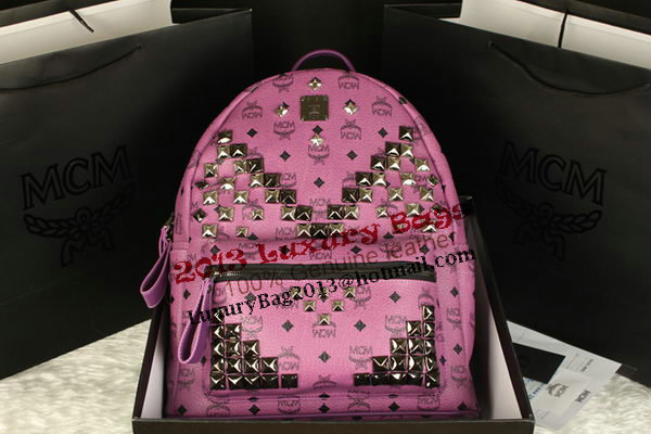 MCM Stark Backpack Jumbo in Calf Leather 8100 Purple MCM Stark Backpack Jumbo in Calf Leather 8100 Purple