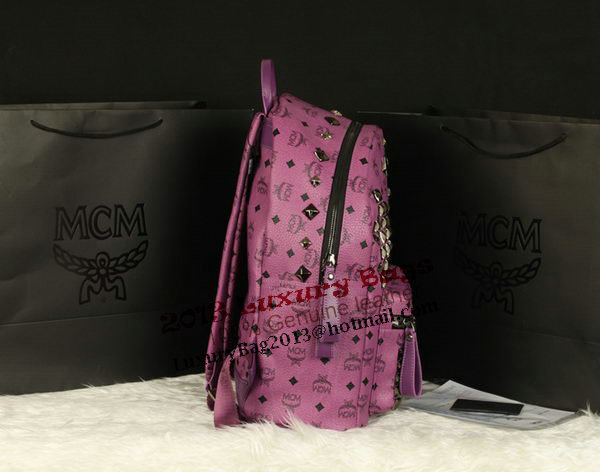 MCM Stark Backpack Jumbo in Calf Leather 8100 Purple MCM Stark Backpack Jumbo in Calf Leather 8100 Purple