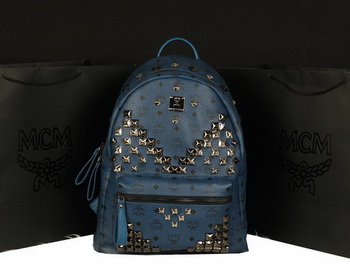 MCM Stark Backpack Jumbo in Calf Leather 8100 RoyalBlue MCM Stark Backpack Jumbo in Calf Leather 8100 RoyalBlue