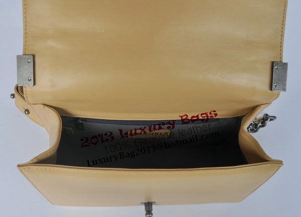 Boy Chanel Flap Shoulder Bag Sheepskin Leather A67086 Apricot Boy Chanel Flap Shoulder Bag Sheepskin Leather A67086 Apricot