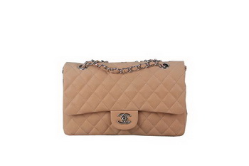 Chanel 2.55 Series Classic Flap Bag A01112 Beige Original Nubuck Cannage Pattern Leather Silver Chanel 2.55 Series Classic Flap Bag A01112 Beige Original Nubuck Cannage Pattern Leather Silver