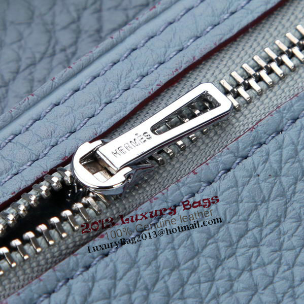 Hermes Bearn Japonaise Bi-Fold Wallet Grainy Leather A208 SkyBlue Hermes Bearn Japonaise Bi-Fold Wallet Grainy Leather A208 SkyBlue