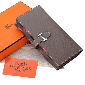 Hermes Bearn Japonaise Bi-Fold Wallet Original Leather A208 Khaki Hermes Bearn Japonaise Bi-Fold Wallet Original Leather A208 Khaki