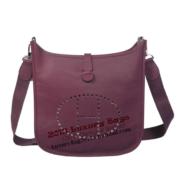 Hermes Evelyne Messenger Bag H1608 Purple Hermes Evelyne Messenger Bag H1608 Purple