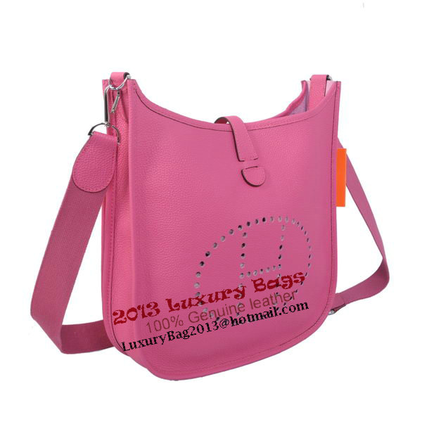Hermes Evelyne Messenger Bag H1608 Rose Hermes Evelyne Messenger Bag H1608 Rose