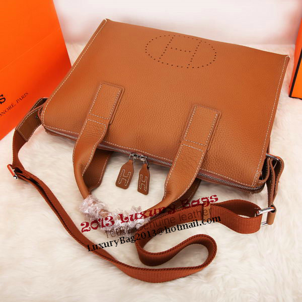 Hermes Mens Briefcase Original Calf Leather H86683 Wheat Hermes Mens Briefcase Original Calf Leather H86683 Wheat