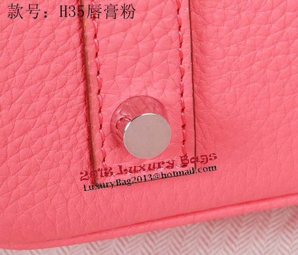 Hermes Birkin 35CM Tote Bag Pink Original Grainy Leather H35 Silver Hermes Birkin 35CM Tote Bag Pink Original Grainy Leather H35 Silver