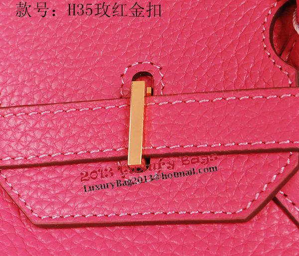 Hermes Birkin 35CM Tote Bag Rose Original Grainy Leather H35 Gold Hermes Birkin 35CM Tote Bag Rose Original Grainy Leather H35 Gold
