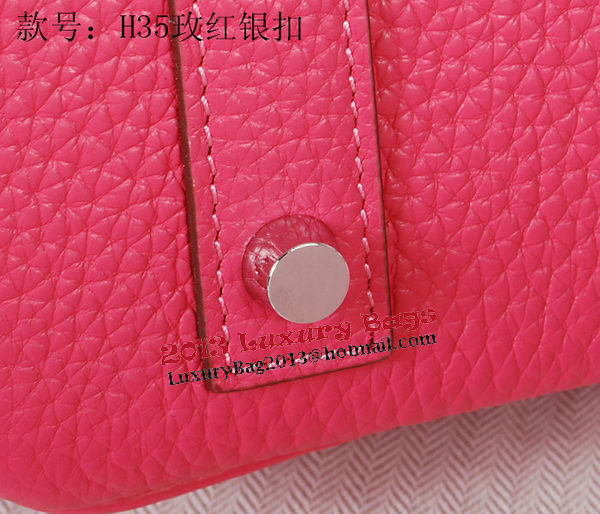 Hermes Birkin 35CM Tote Bag Rose Original Grainy Leather H35 Silver Hermes Birkin 35CM Tote Bag Rose Original Grainy Leather H35 Silver