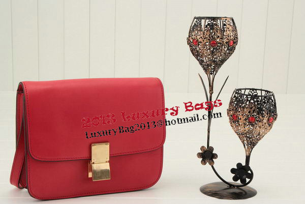 Celine Classic Box Small Flap Bag Smooth Leather 11042 Dark Red Celine Classic Box Small Flap Bag Smooth Leather 11042 Dark Red