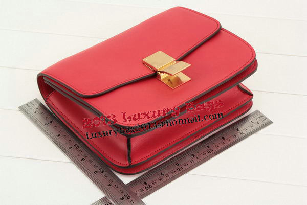 Celine Classic Box Small Flap Bag Smooth Leather 11042 Dark Red Celine Classic Box Small Flap Bag Smooth Leather 11042 Dark Red