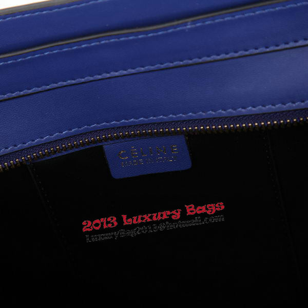 Celine Luggage Nano Bag Smooth Leather C106 Blue Celine Luggage Nano Bag Smooth Leather C106 Blue
