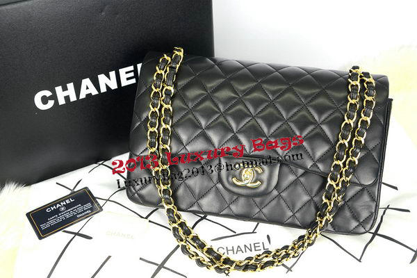 Chanel Jumbo Double Flaps Bag Black Original Leather A36097 Gold Chanel Jumbo Double Flaps Bag Black Original Leather A36097 Gold