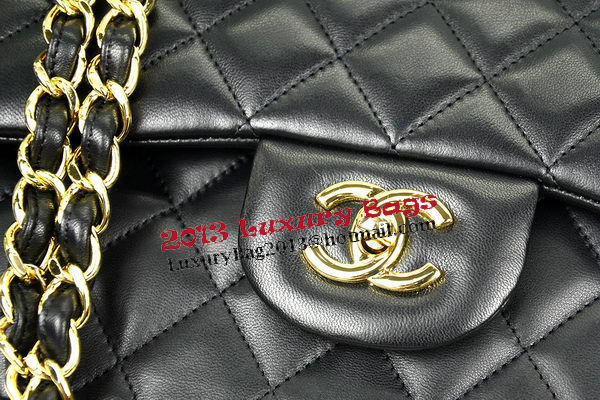 Chanel Jumbo Double Flaps Bag Black Original Leather A36097 Gold Chanel Jumbo Double Flaps Bag Black Original Leather A36097 Gold