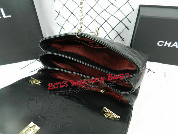 Chanel Classic Top Handle Bag Original Sheepskin Leather A92236 Black Chanel Classic Top Handle Bag Original Sheepskin Leather A92236 Black