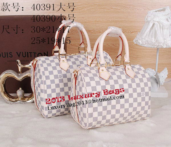 Louis Vuitton N41534 Damier Azur Canvas Speedy 25 Bag Louis Vuitton N41534 Damier Azur Canvas Speedy 25 Bag