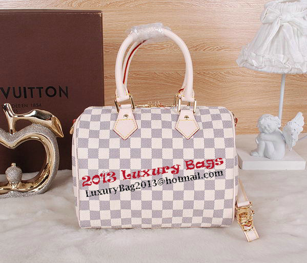 Louis Vuitton N41534 Damier Azur Canvas Speedy 25 Bag Louis Vuitton N41534 Damier Azur Canvas Speedy 25 Bag