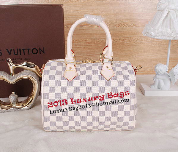 Louis Vuitton N41534 Damier Azur Canvas Speedy 25 Bag Louis Vuitton N41534 Damier Azur Canvas Speedy 25 Bag