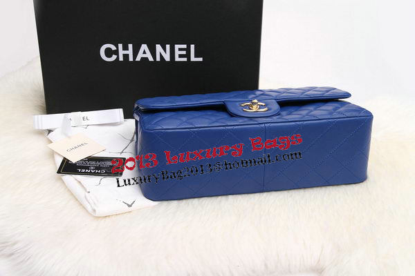 Chanel Jumbo Double Flaps Bags Original Lambskin Leather A36097 Blue Chanel Jumbo Double Flaps Bags Original Lambskin Leather A36097 Blue