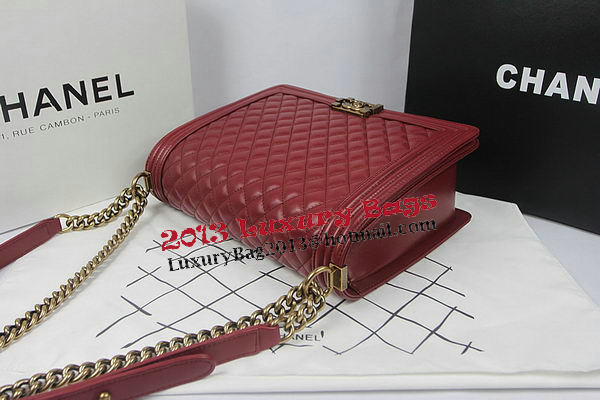 Boy Chanel Flap Shoulder Bag Burgundy Original Sheepskin A67087 Brass Boy Chanel Flap Shoulder Bag Burgundy Original Sheepskin A67087 Brass