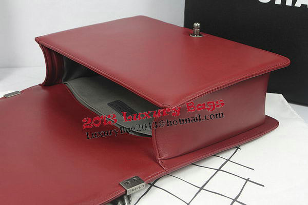 Boy Chanel Flap Shoulder Bag Burgundy Original Sheepskin A67087 Silver Boy Chanel Flap Shoulder Bag Burgundy Original Sheepskin A67087 Silver