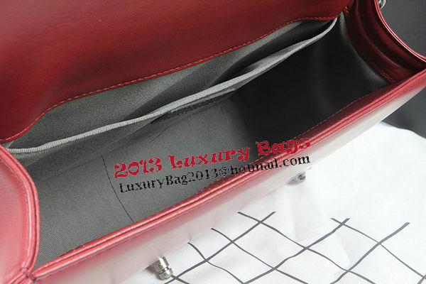 Boy Chanel Flap Shoulder Bag Burgundy Original Sheepskin A67087 Silver Boy Chanel Flap Shoulder Bag Burgundy Original Sheepskin A67087 Silver