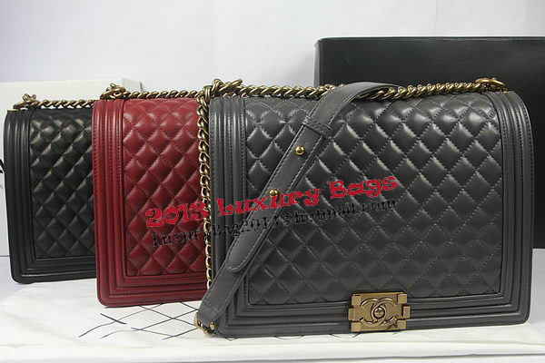 Boy Chanel Flap Shoulder Bag Burgundy Original Sheepskin A67087 Silver Boy Chanel Flap Shoulder Bag Burgundy Original Sheepskin A67087 Silver